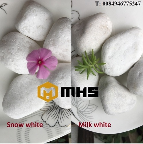 Milk White Tumbled Pebble Stone