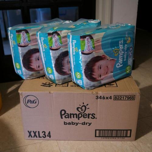 White Newborn Baby Diapers Size 1, 2, 3