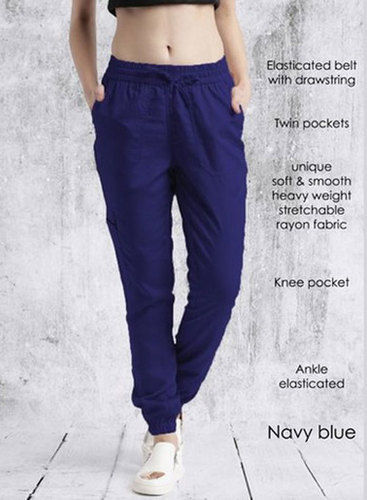 Ladies Blue Jogger Pant