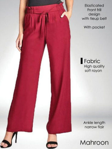 Buy Tokyo Talkies Beige Regular Fit Self Design Parallel Trousers for Women  Online at Rs.739 - Ketch