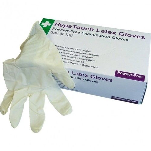 White Nitrile Rubber Disposable Gloves