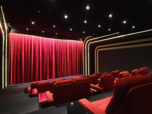 Red Color Auditorium Stage Curtain - Various Sizes Available, Trendy Design, Shrink Resistant, Color Fastness, Flawless Finish, Enhances Beauty of Space