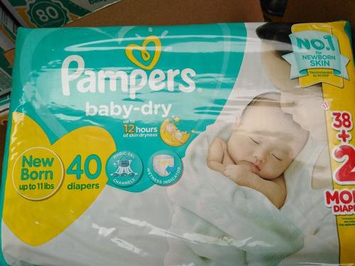 White Newborn Baby Diapers Size 1, 2, 3