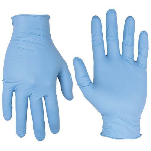 Blue Nitrile Disposable Hand Gloves