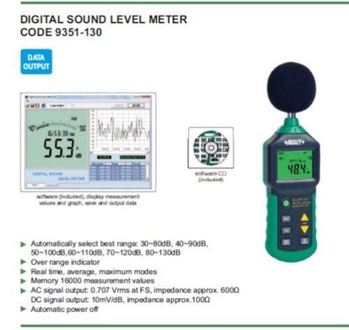 Digital Sound Level Meter Range: 30-130Db