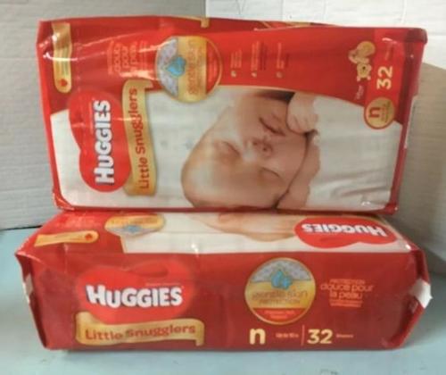 White Newborn Size Huggies Baby Diapers