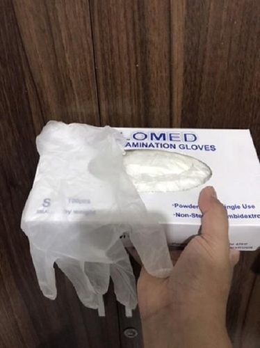 Clear Disposable Vinyl Examination Gloves