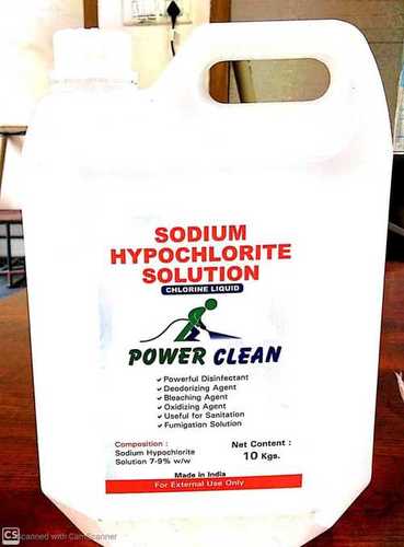 Sodium Hypochlorite Solution 10 Kg Application: Textile And Industial