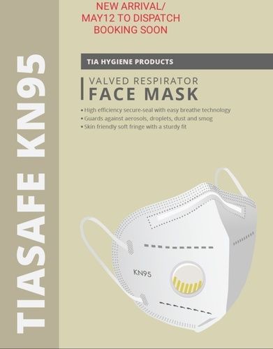 Tiasafe KN95 Valved Respirator Face Mask