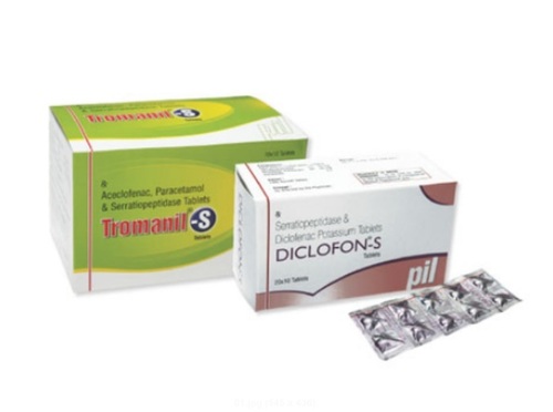 Tromanil S and Diclofon S Tablets - Analgesic Pain Relief Formulation with Aceclofenac, Paracetamol, Diclofenac | Proven Effectiveness, Easy to Consume, Competitive Pricing, Extended Shelf Life