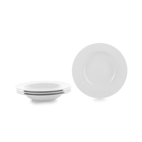 Eco-Friendly White Fine Porcelain Soup Plate