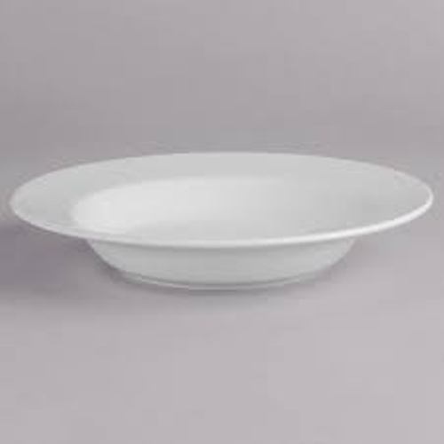 White Fine Porcelain Soup Plate