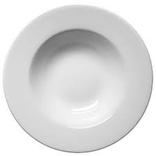 White Fine Porcelain Soup Plate