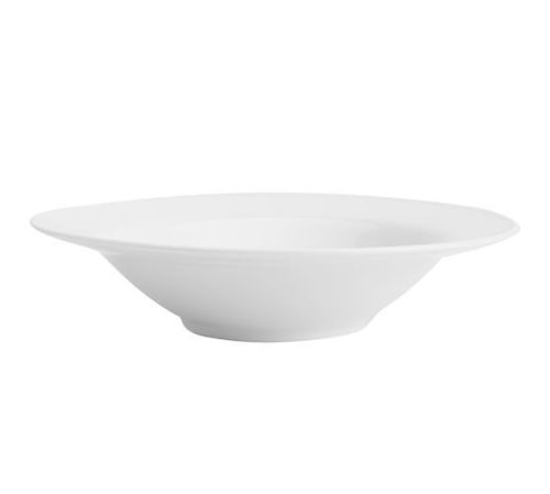 Eco-Friendly White Fine Porcelain Soup Plate