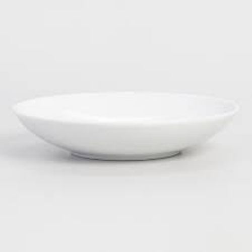 Eco-Friendly White Fine Porcelain Soup Plate