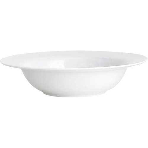 Eco-Friendly White Fine Porcelain Soup Plate