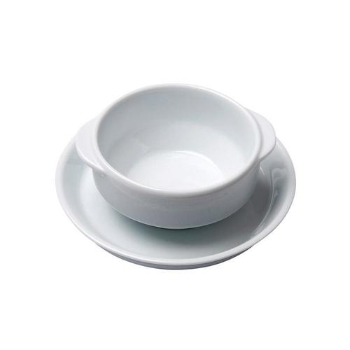 White Fine Porcelain Soup Plate