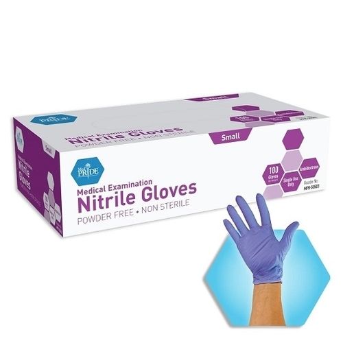 4 Mil Blue Medical Examination Nitrile Hand Gloves