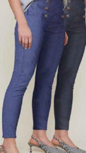 Blue Ladies Cocktail Denim Pant