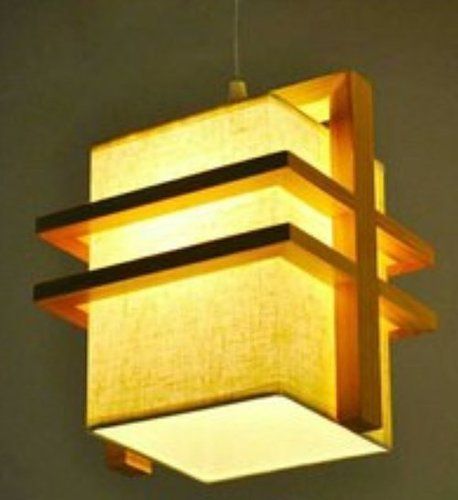 wooden chandelier