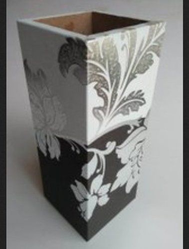 Printed Wooden Flower Pot