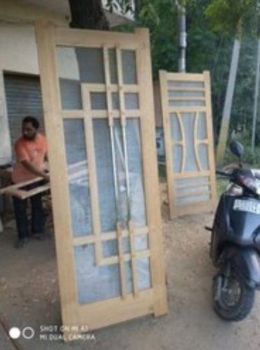 carved wooden door