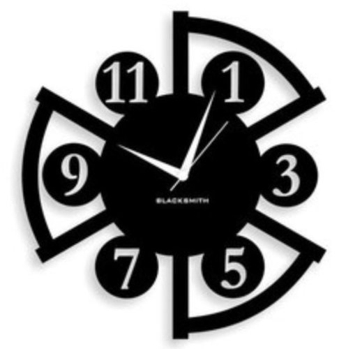 Black Traditional Wall Clock