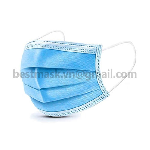 Blue Colored Disposable Face Mask Length: 17.5  Centimeter (Cm)