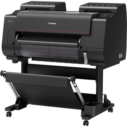 Automatic Imageprograf Pro 2000 24 Large Format Printer With Pfi 1300 Lucia Pro Ink Tank Bundle (Canon)