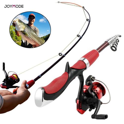 Red Jpymode Telescopic Fishing Rod Combo And Reel Full Kit at Best