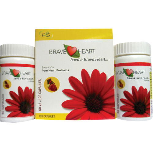 Brave Heart Capsule Cardiac Care Herbal Medicine