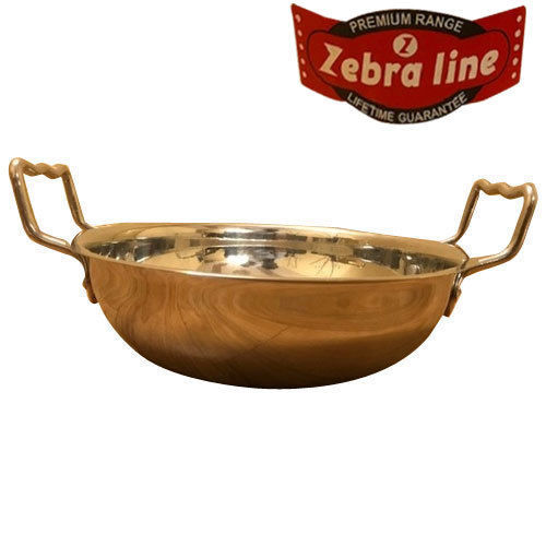 Silver Fine Stainless Steel Kadai