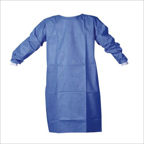 Blue Knitted Cutt Medical Disposable Gowns