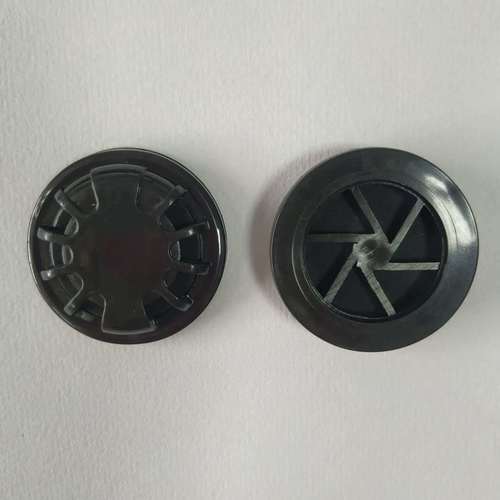 PP Black Spider Type Filter - 36.55mm Length, 28.33mm Width, 9mm Height | Reusable, Dust Proof, Manual Breathing Valve