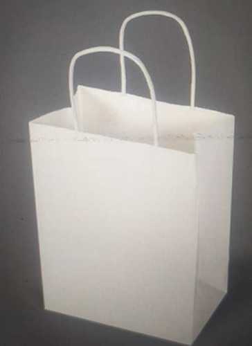 All White Color Paper Carry Bags