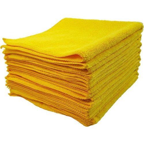 Yellow Microfiber Cleaning Towel