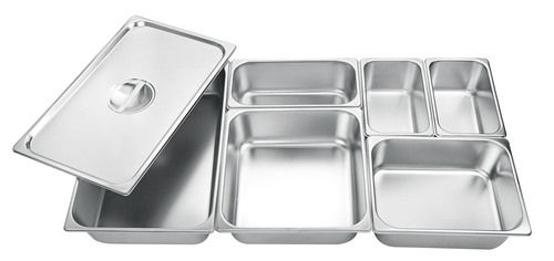 GN Pans in Stainless Steel & Polycarbonate