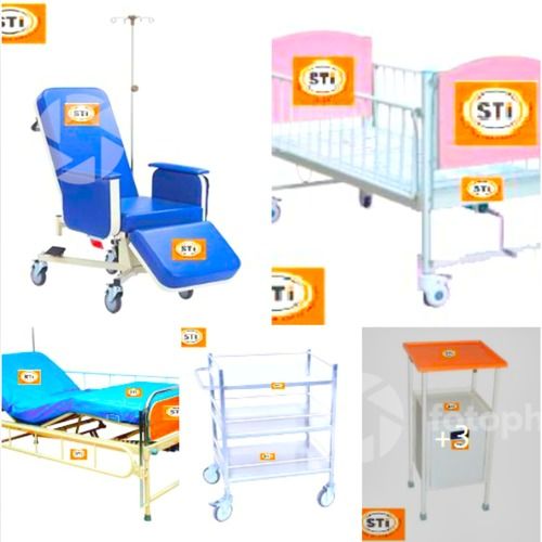 High Weight Bearing Hospital Trolley Design: With Rails