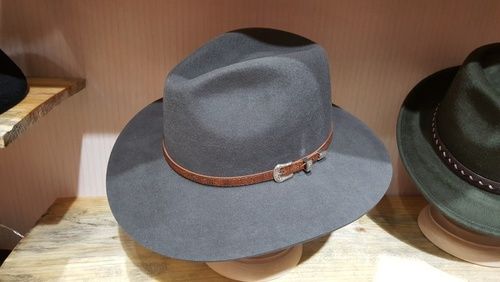 100% Wool Felt Fedora Hat Size: 56-58Cm