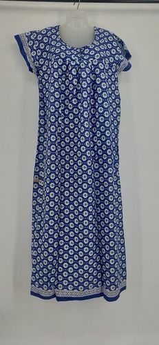 Cotton Printed Night Gown For Women