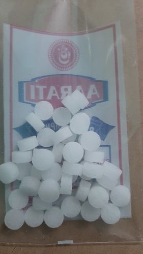 White Round Camphor Tablets