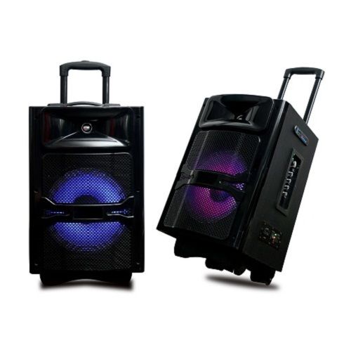 1.0 Channel Audio Trolley Speakers with Woofer Size of 10 Inch and Battery Lithium ion of 6000Mah