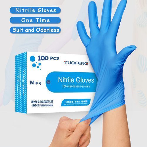 Plain Design Nitrile Gloves