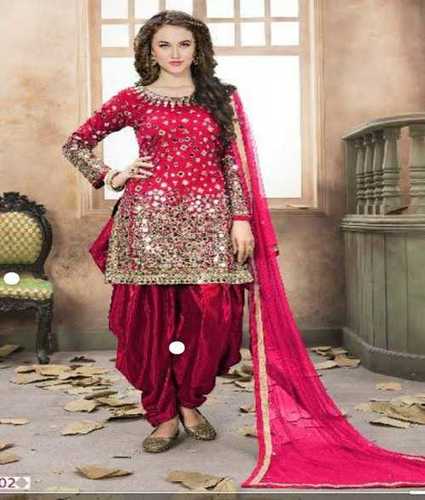 Red Color Designer Salwar Suits