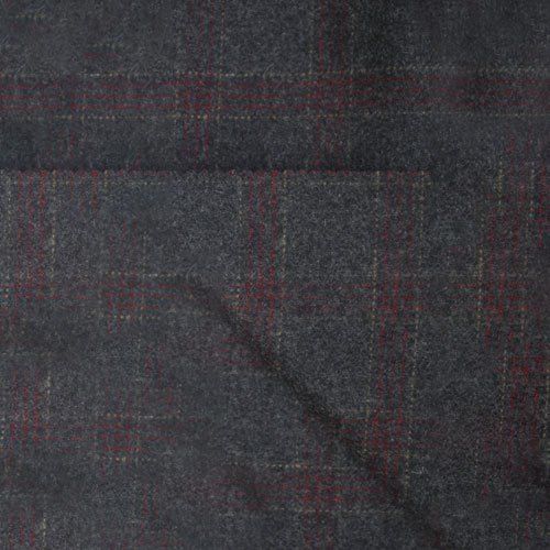 Woolen Check Tweed Fabric