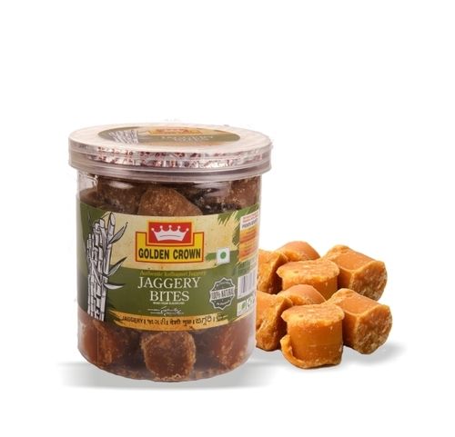 100% Natural And Pure Jaggery Bites Ingredients: Sugar Cane