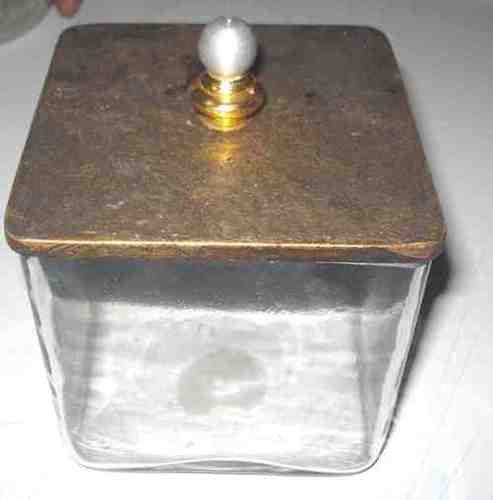 Modern Arts Glass Candle Jar With Lid