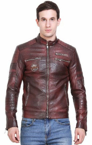 Mens Leather Look Jacket