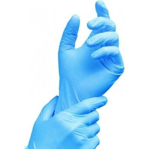 Sky Blue Pamper Nitrile Disposable Gloves Size - S