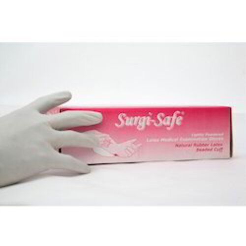 White Latex Medical Examination Gloves